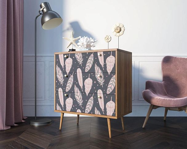 Комод Berber три ящика 40 принт арт BB40/Print_40 - Вид 3