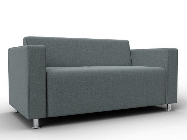 Диван прямой Лига-093 ВН Рогожка серый - Вид 1