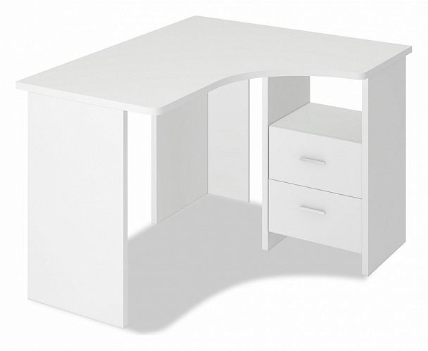 Стол письменный Домино Лайт СКЛ-Угл 120 Белый правый - Вид 1