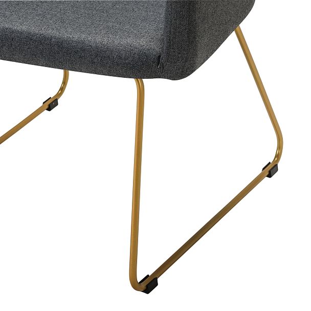 Кресло Oscar тёмно-серый/Линк золото - Вид 5