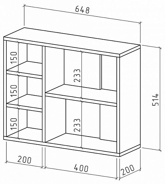 Полка навесная Лайт-19 - Вид 2