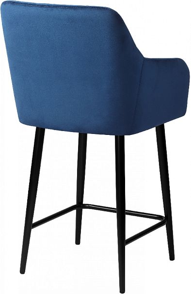 Комплект полубарных поворотных кресел Барли К, Confetti blue/черный, 3 шт. - Вид 5