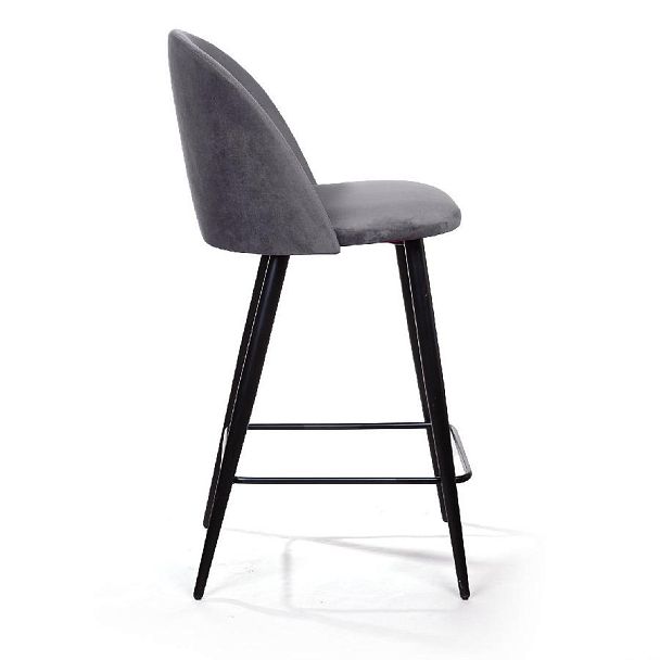 Стул полубарный Thomas, бархат серый 27 - Вид 3