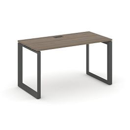 Стайл Проджект Некст / Style Project Next Стол письменный SN-59O.SP-003 Вяз Благородный/Металл Антрацит/Черный Заглушка 1380*600*750 - Фото предпросмотра