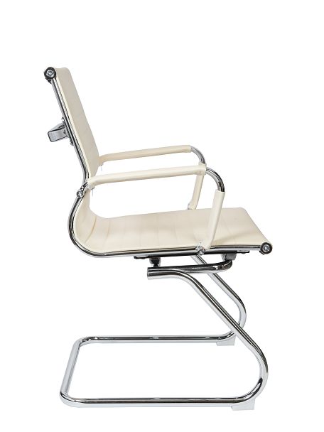 Кресло Техно CF / хром / слоновая кость экокожа - Вид 3
