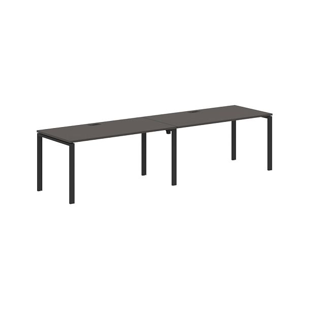 Стол 2-х местный EUWST 3180 Мокко/Черный 3126х800х750 EDIS - Вид 1