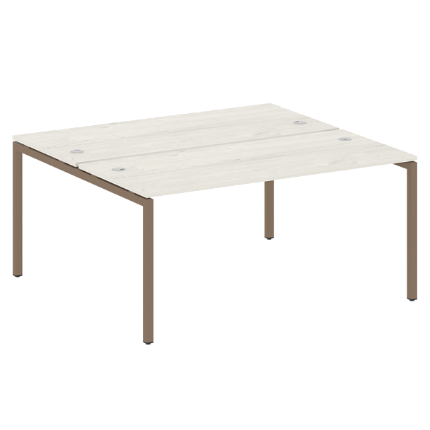 Metal System Quattro Р. ст. на П-образном м/к 40БП.РАС-СП-2.4 Дуб наварра/Мокко металл 1600*1475*750 - Вид 1