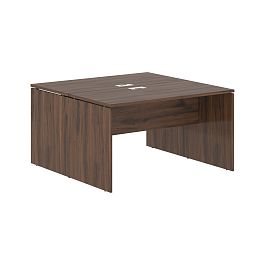Стол двойной ED2ST 1367 Дуб Денвер тёмный/Белый 1360х1346х750 EDIS - Фото предпросмотра