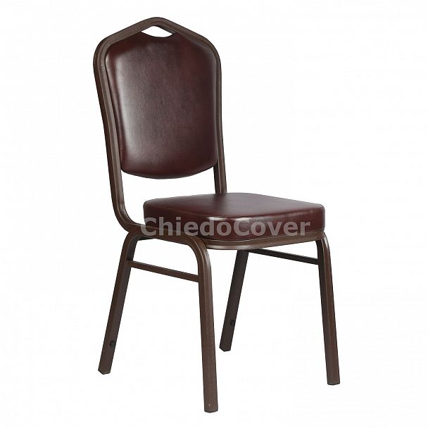 Стул Хит 25мм, коричневый, кожзам, стопируемый - Вид 2