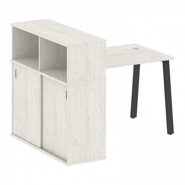 Рабочая станция "Metal System" БА.РС-СШК-3.1 дуб наварра/антрацит - Вид 1