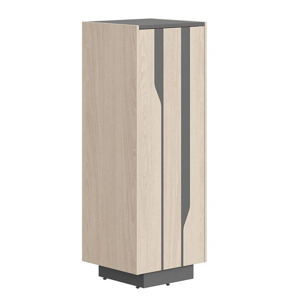 Шкаф СФ-574201 Дуб светлый/Черный графит 464х430х1305 LINE - Вид 1
