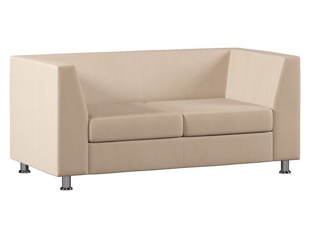 Диван Everprof Monro двухместный Экокожа Бежевый - Вид 1