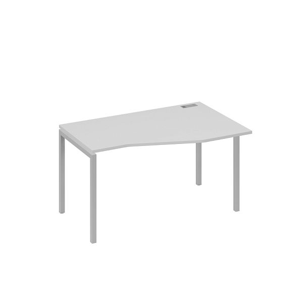 Стол эргономичный правый "Техно" на металлокаркасе DUE A4 А4 Б2 064 БП серый / металлокаркас серый - Вид 1