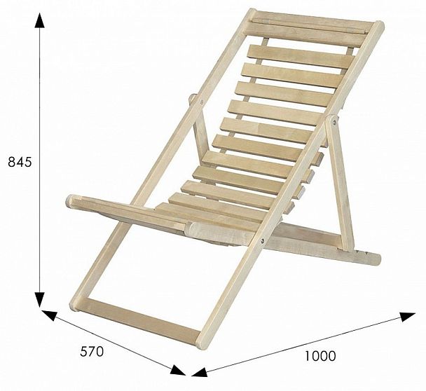 Шезлонг 45 - Вид 10