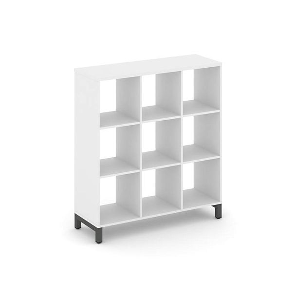 Стайл Проджект Каркас стеллажа 3 яр. SN.KS-330 Белый/Металл Антрацит 1121*400*1248 - Вид 1