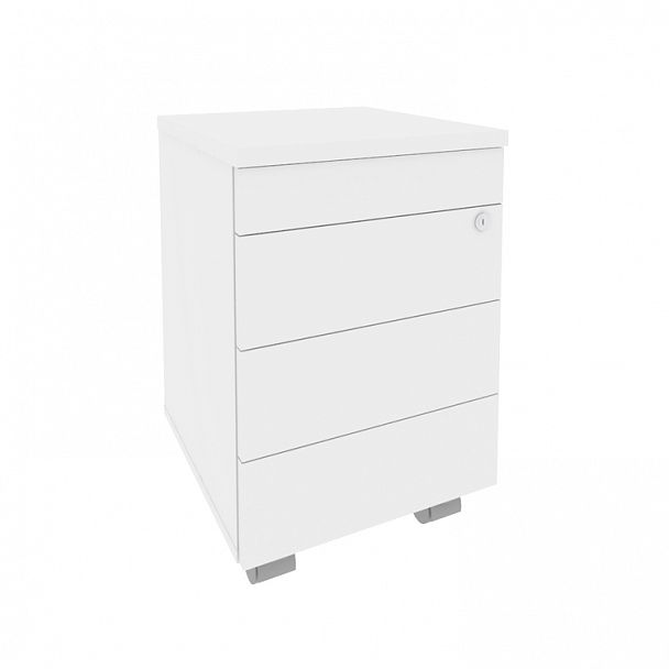 Тумба мобильная "Onix" O.TM-3 TIP белый - Вид 1