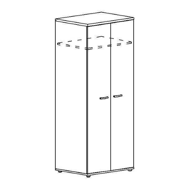 Шкаф для одежды глубокий A4 А4 9311 белый премиум - Вид 3