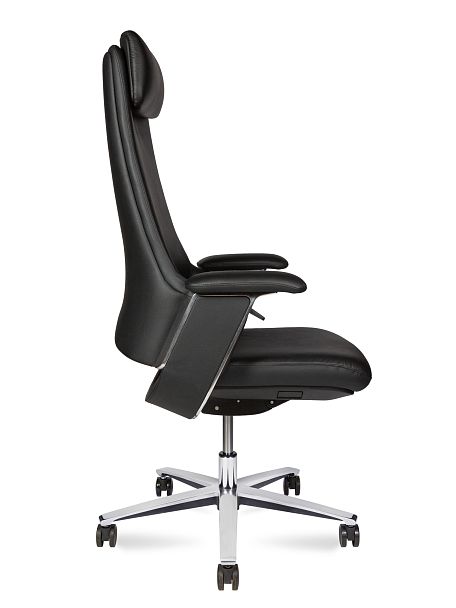 Кресло офисное York / черная кожа - Вид 3