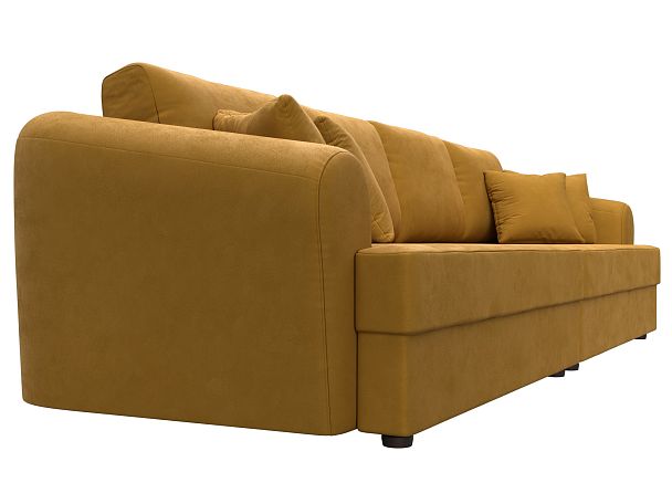 Диван прямой Милтон Велюр желтый - Вид 3