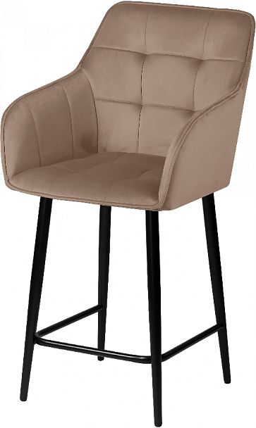 Комплект полубарных поворотных кресел Мони К, Confetti latte/черный, 3 шт. - Вид 2