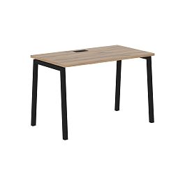 Стол прямой ELST 1167 Дуб Денвер светлый/Черный 1160х670х750 EDIS - Фото предпросмотра