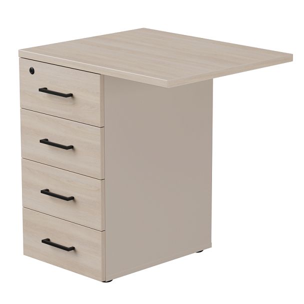 Тумба приставная Everprof EVO с топом 710х600x755 Кашемир/Дуб Соната - Вид 1