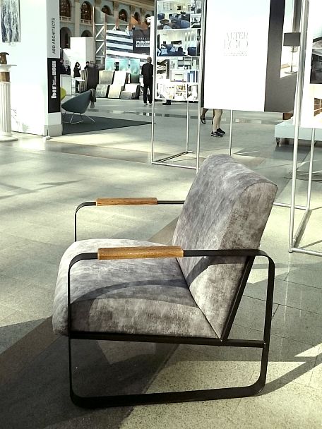 Кресло Sheffilton SHT-AMS1-1 дымный/черный муар/браш.корич. - Вид 11