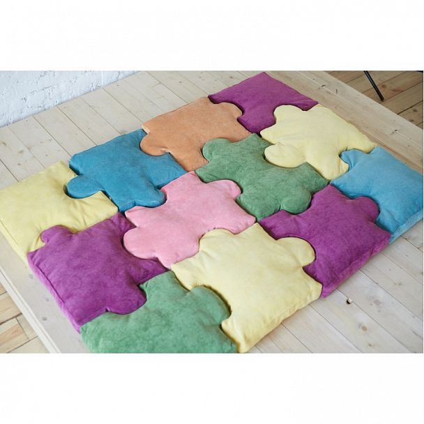 Мягкий матрас "Пазлы" 12 элементов - Вид 1