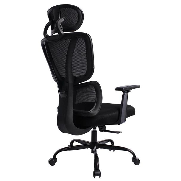 Кресло BRABIX PREMIUM "Fargo ER-710", синхромеханизм, 3D подлокотники, сетка/ткань TW, черное, 532949 - Вид 4