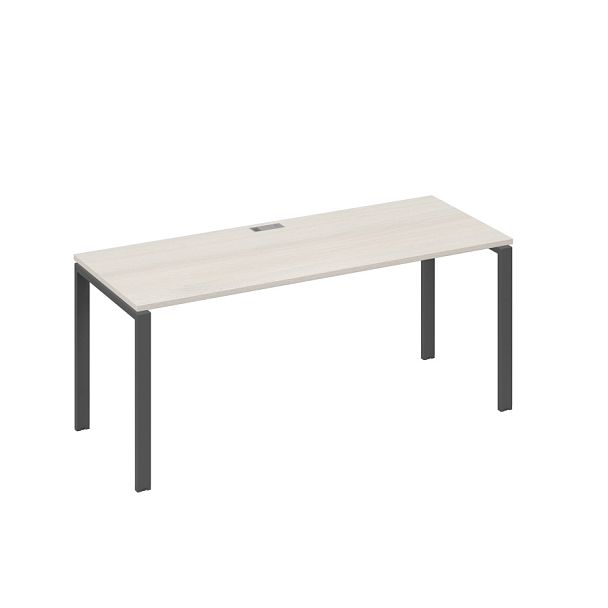 Стол письменный на металлокаркасе UNO A4 А4 Б1 016 БП дуб / металлокаркас антрацит - Вид 1