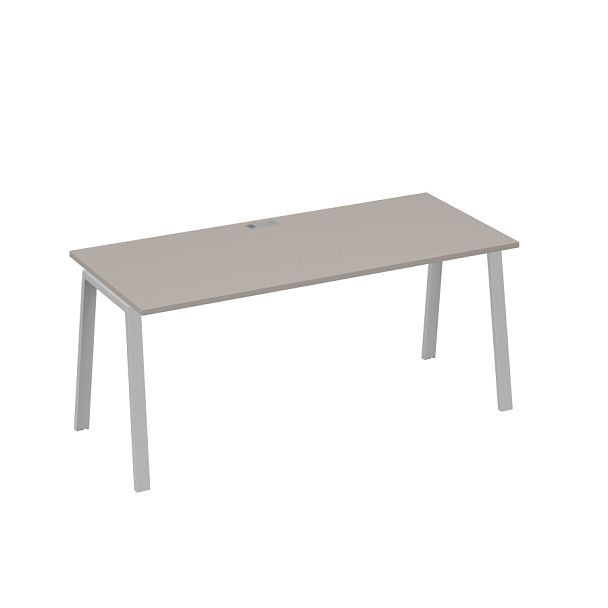 Стол письменный на металлокаркасе TRE A4 А4 Б3 016 БП мокко премиум / металлокаркас серый - Вид 1