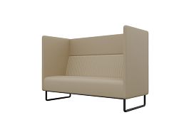 Bronks Диван двухместный BROS-2 Dollaro 517/Металл Черный 1715*760*1180 - Фото предпросмотра