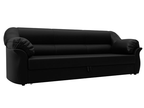 Диван прямой Карнелла Экокожа черный - Вид 1