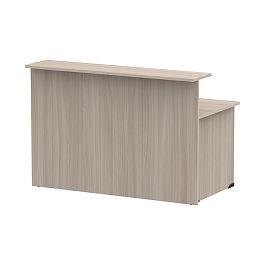 Стойка ресепшн прямая СР-160/80 ясень шимо светлый - Фото предпросмотра