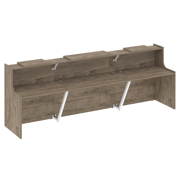 Ресепшн "Onix" O.R-K-15 тиквуд темный/белый - Вид 1