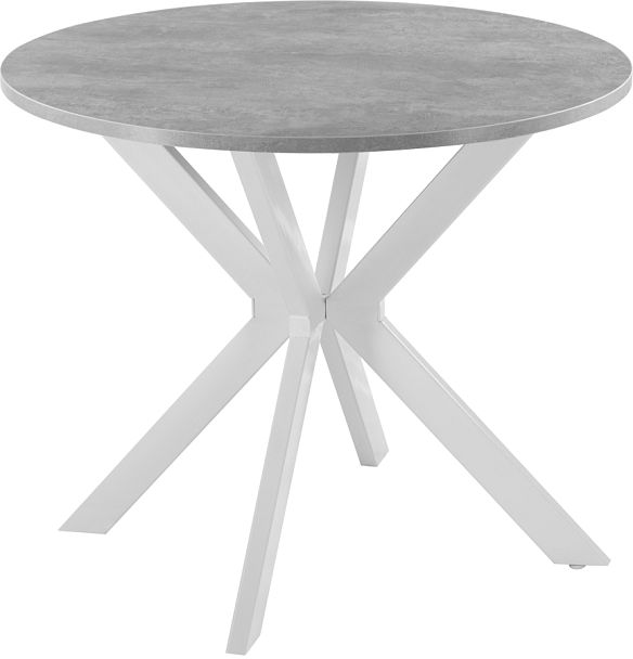 Стол Вега D90 Бетон/Белый - Вид 1