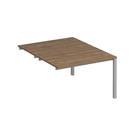 Секция стола рабочей станции на металлокаркасе КФ (2х120) Комфорт КФ К.С1 1144-1 ШТ дуб шамони темный / серый - Фото предпросмотра