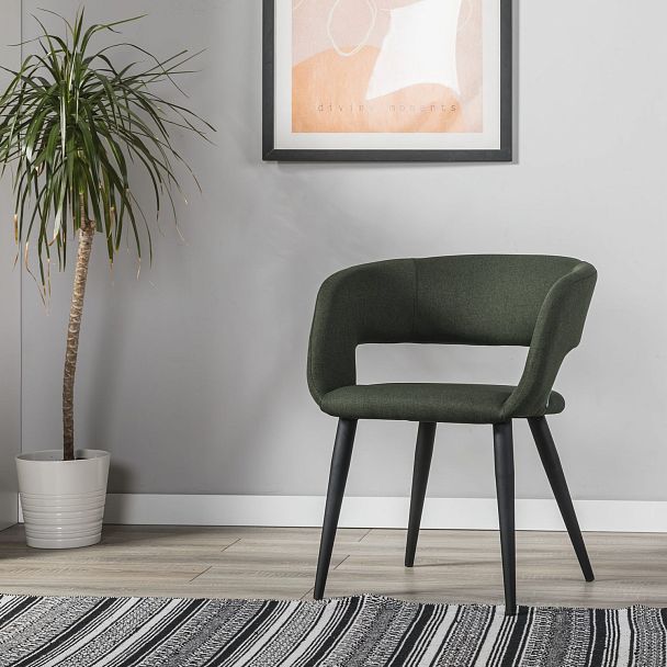 Кресло Hugs тёмно-зеленый/черный - Вид 9