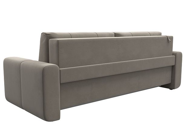 Прямой диван Лига-031 Микровельвет бежевый - Вид 5