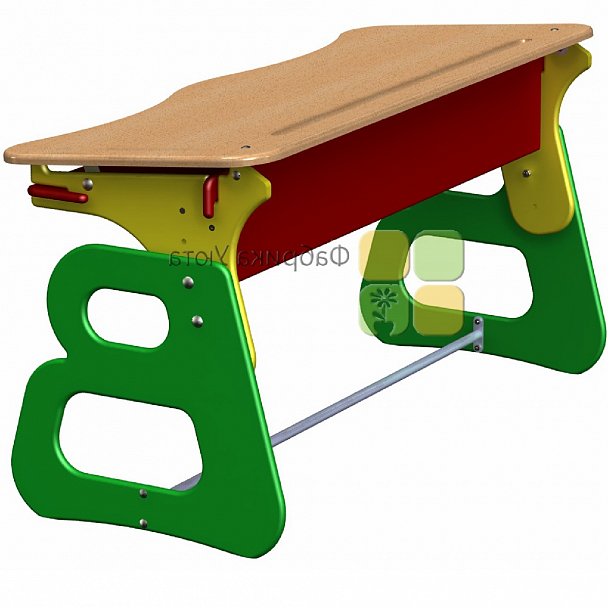 "Вэзбука" двухместный комплект  (парта + 2 стула, регулируемые (1-3 гр.) - Вид 2
