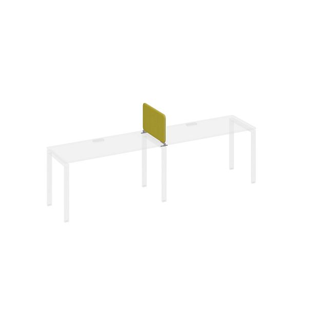 Экран промежуточный тканевый мягкий с кронштейнами A4 А4 Б 871 фисташковый / металлокаркас антрацит - Вид 1