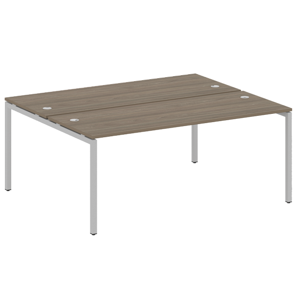 Metal System Quattro Р. ст. на П-образном м/к 40БП.РАС-СП-2.5 Вяз/Серый металл 1800*1475*750 - Вид 1