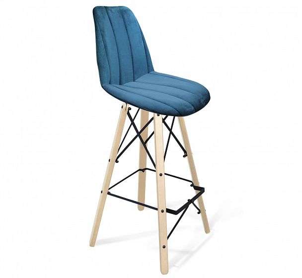 Стул барный Sheffilton SHT-ST29-C1/S80 морская глубина морская глубина/прозр.лак/черный муар - Вид 2