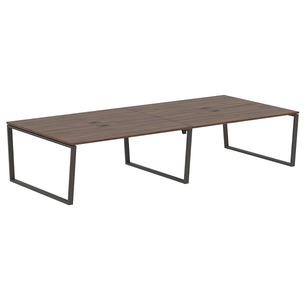 Стол 4-х местный EVWST 3516 Дуб Денвер тёмный/Мокко 3526х1606х750 EDIS - Вид 1