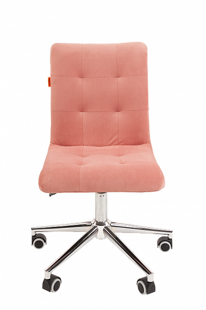 Кресло CHAIRMAN 030, крестовина хром, ткань велюр, розовый - Вид 3