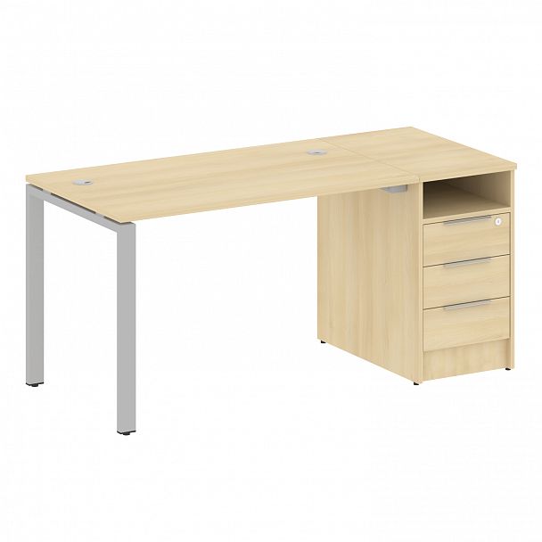 Рабочая станция "Metal System" БП.РС-СТП -1.2 акация/серый - Вид 1