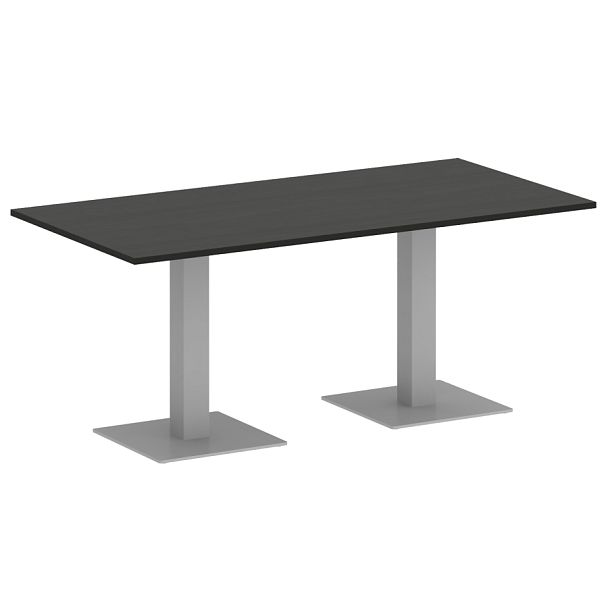 Home Office Стол прямоугольный VR.SP-5-180.2 Суар тёмный/Серый металл 1800*900*750 - Вид 1