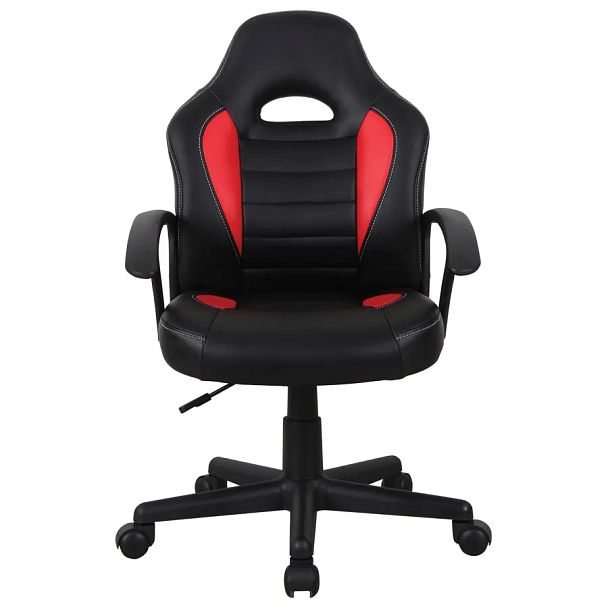 Кресло компьютерное BRABIX "Spark GM-201", экокожа, черное/красное, 532503 - Вид 7