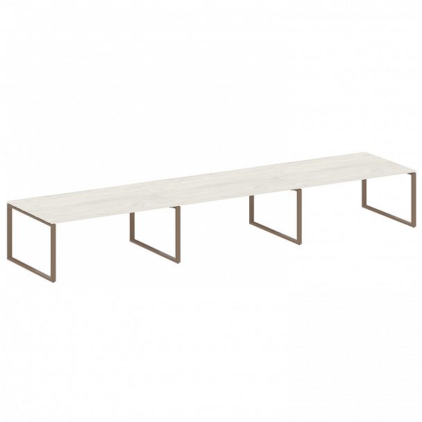 Стол для переговоров "Metal System" БО.ПРГ-3.5 дуб наварра/мокко - Вид 1