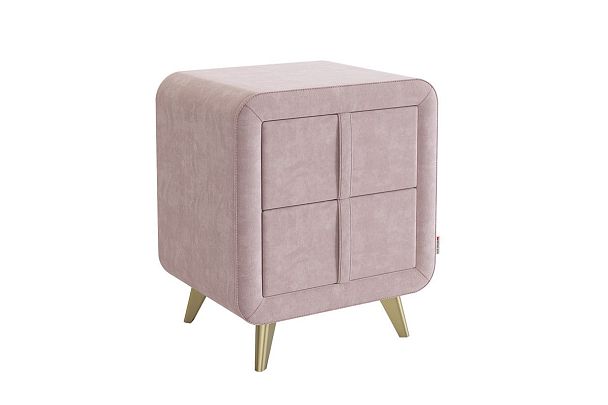 Тумба прикроватная Софи 2 TM-001.2.2172 нежно-розовый (велюр) - Вид 2